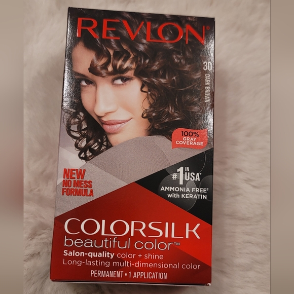 Revlon ColorSilk Permanent Color, Dark Brown 30 - Picture 1 of 4